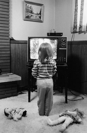 Child Watching TV, Calumet City, from Changing Chicago